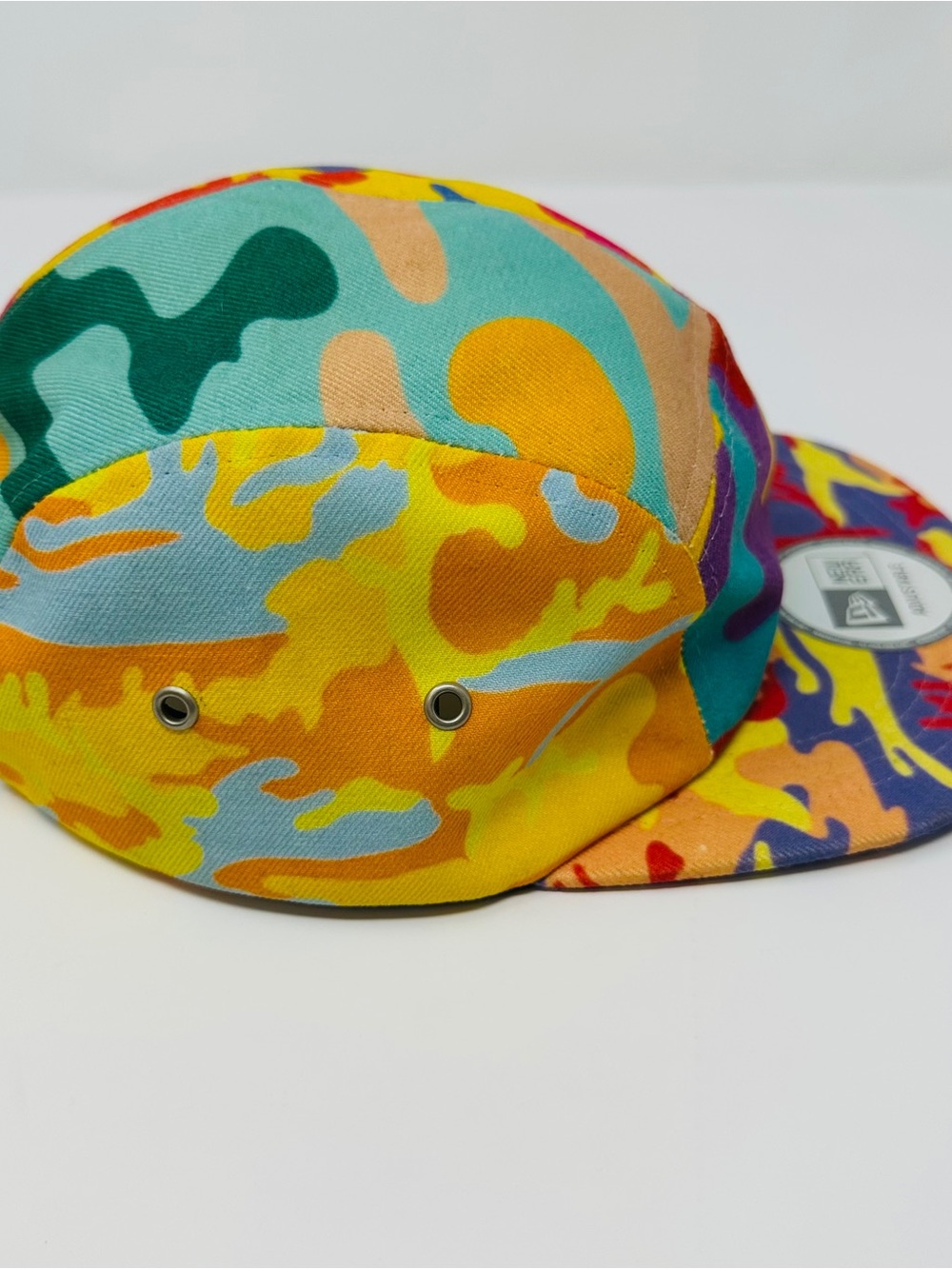 Andy Warhol Foundation New Era 5-Panel Hat Camo Pop Art Adjustable Hook Loop - Picture 4 of 15